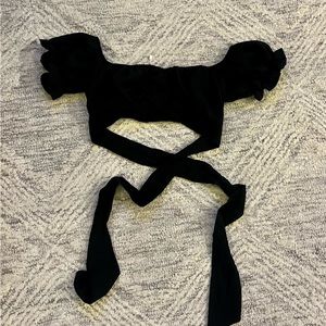Black crop top very light weight